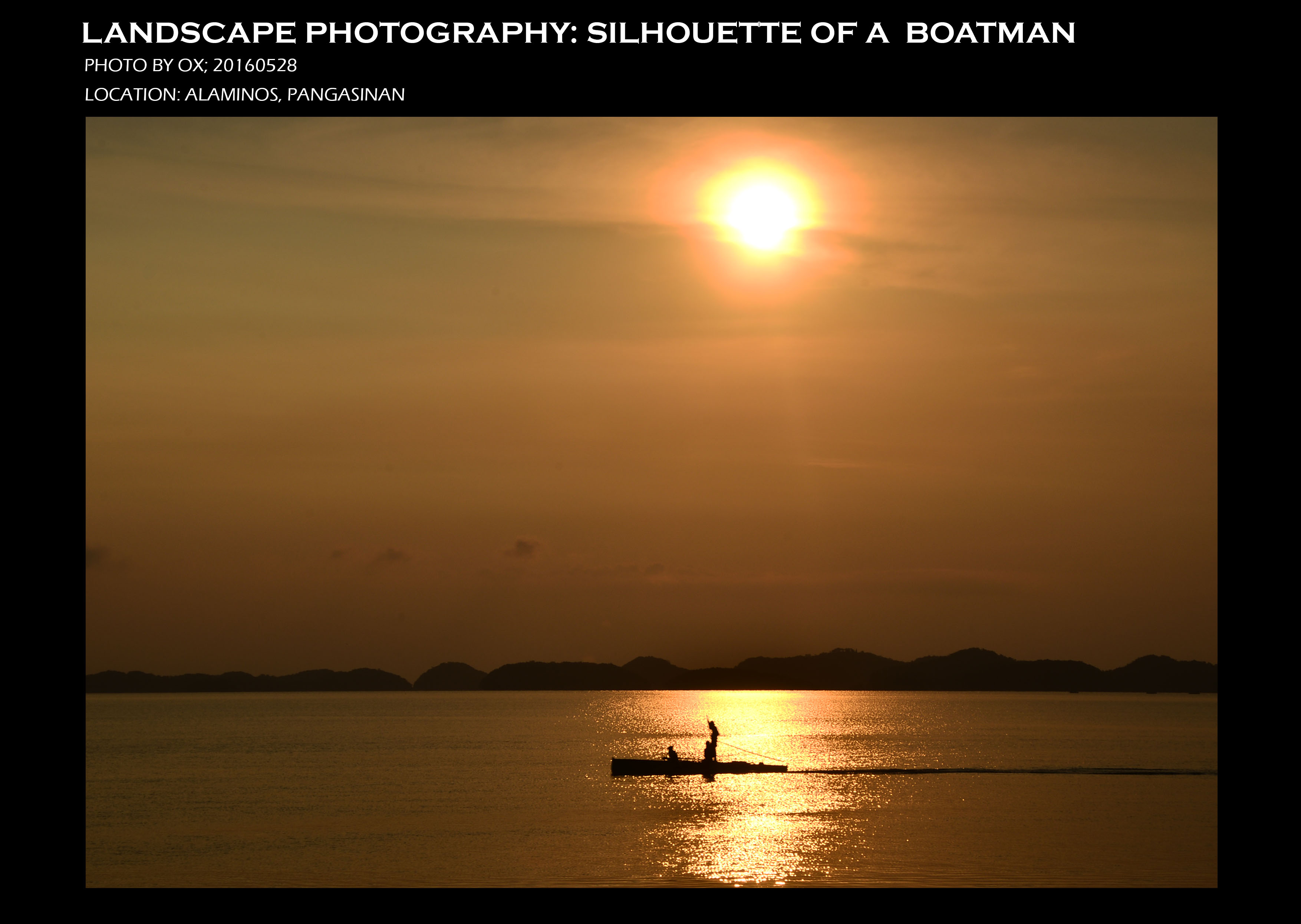 silhouette boatman